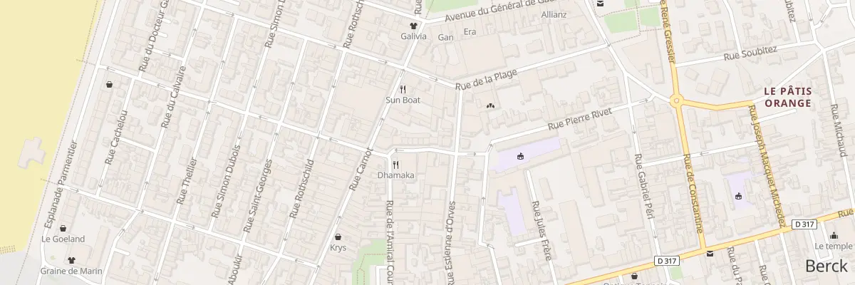 Plan du 9 Rue Pierre Rivet à Berck