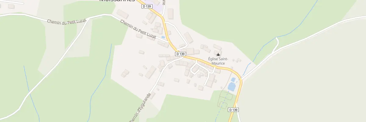 Plan du 5023 Le Bourg à Moissannes
