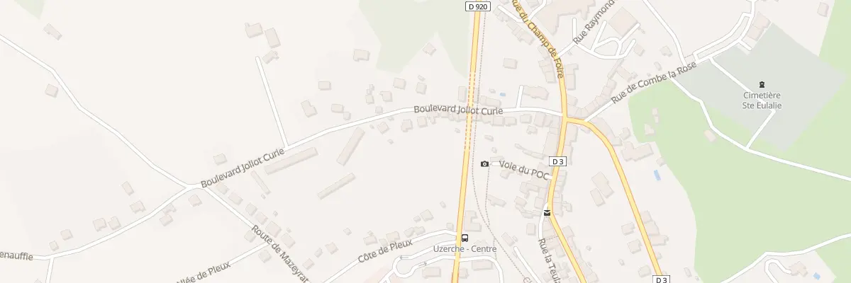 Plan du 17B Bd Joliot Curie à Uzerche