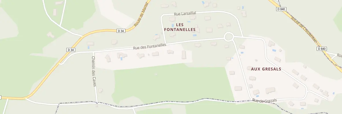 Plan du 5396F Les Fontanelles à Cuzance