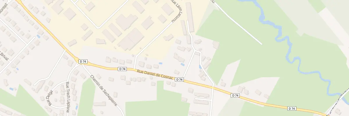 Plan du 81 Rue Daniel De Cosnac à Brive-la-Gaillarde
