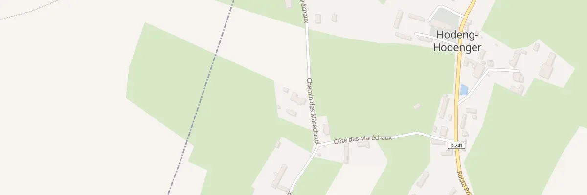 Plan du 13C Che des Marechaux à Hodeng-Hodenger