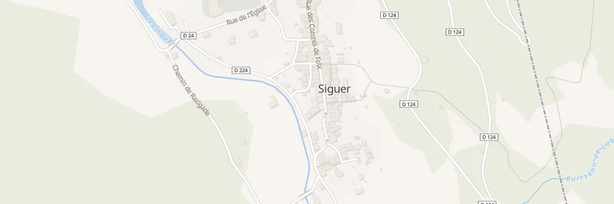 Plan du 322 Rue des Comtes de Foix à Siguer