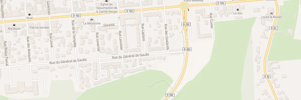 Plan du 208 Rue du Gal de Gaulle à Fort-Mahon-Plage