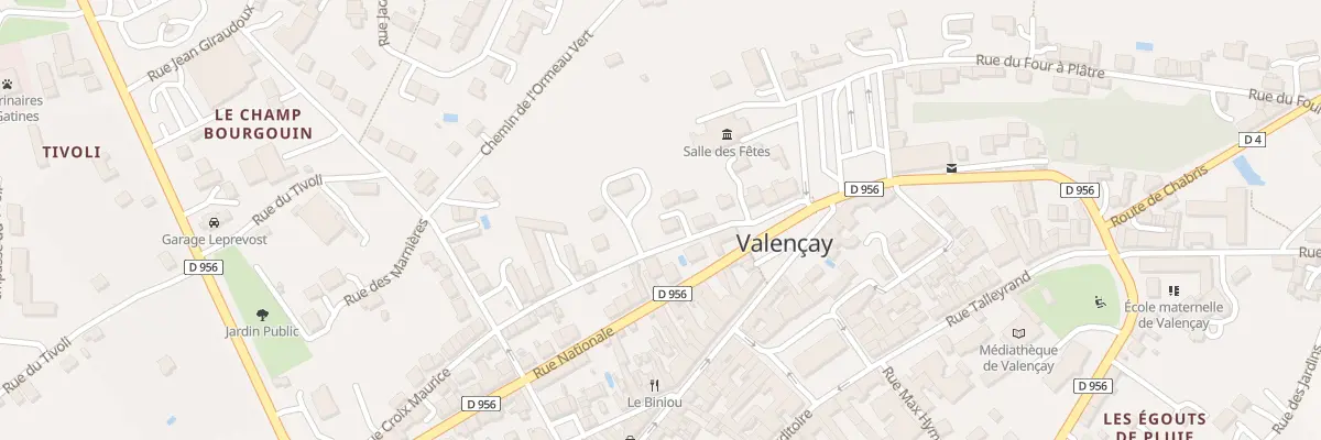 Plan du 21 Rue du Champ de Foire à Valençay