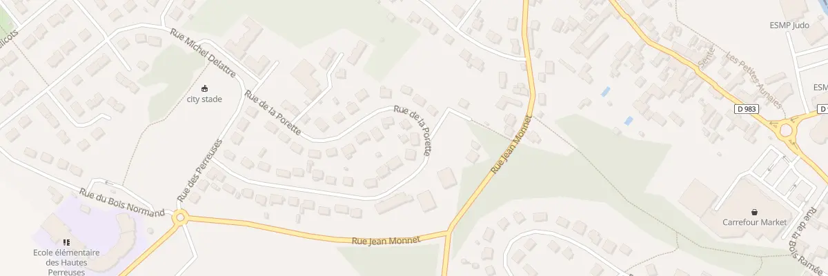 Plan du 23 Rue de la Porette à Pierres