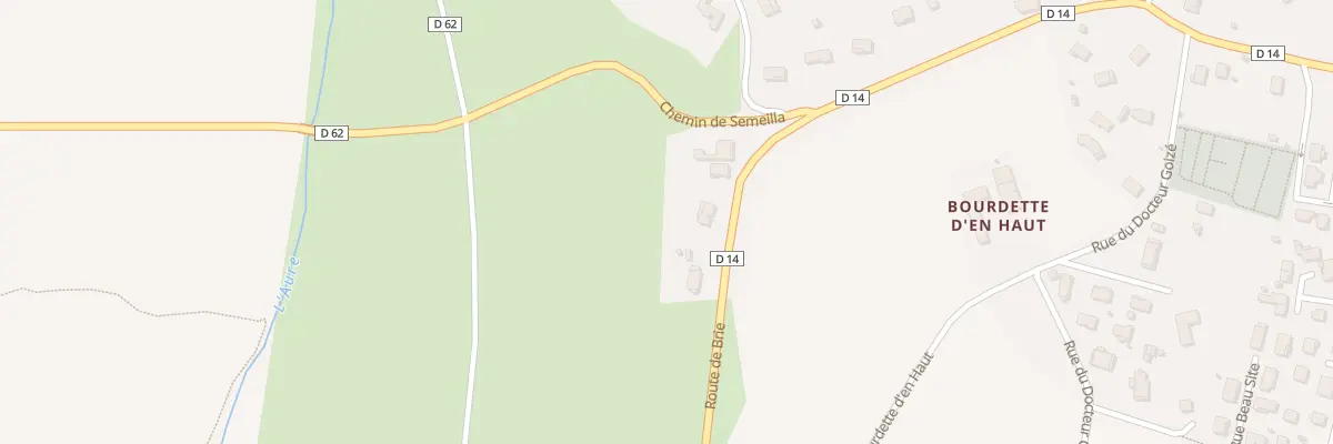 Plan du 64 Rte de Brie à Saverdun