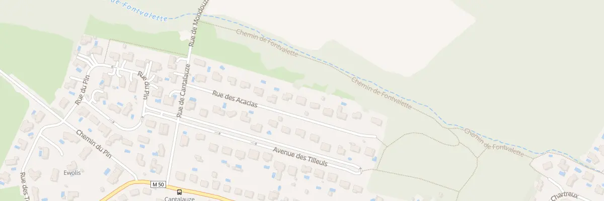 Plan du 8 Rue des Acacias à Mons