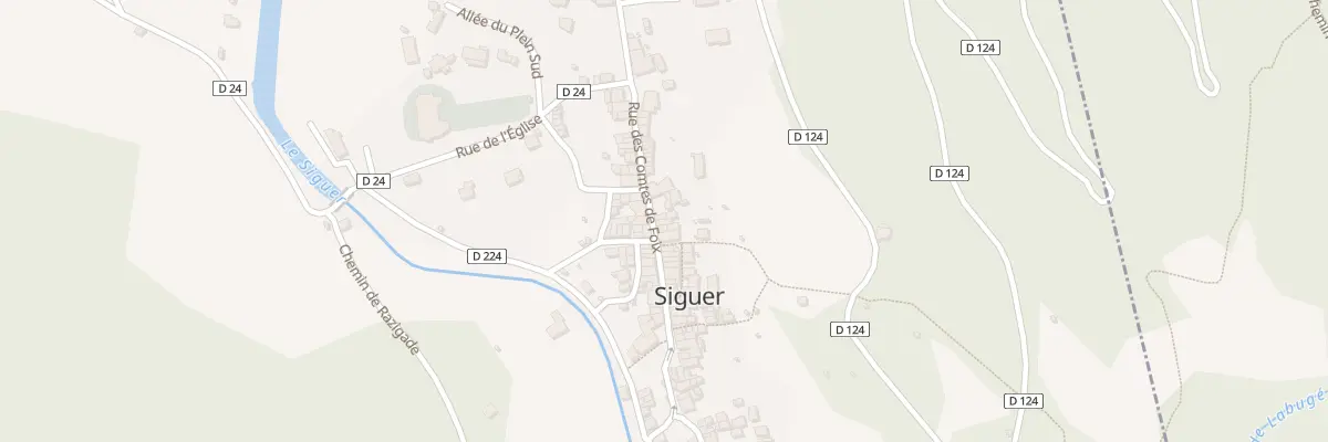 Plan du 251 Rue des Comtes de Foix à Siguer