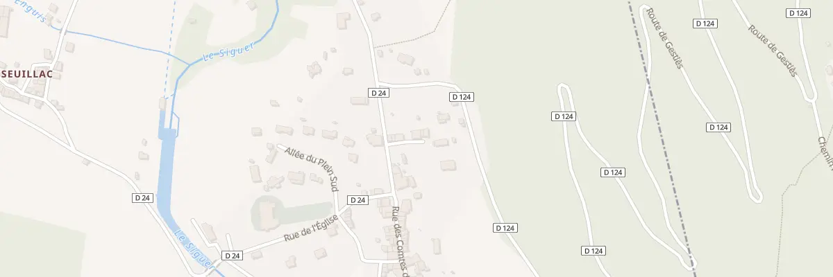 Plan du 1 Imp du Cordier à Siguer