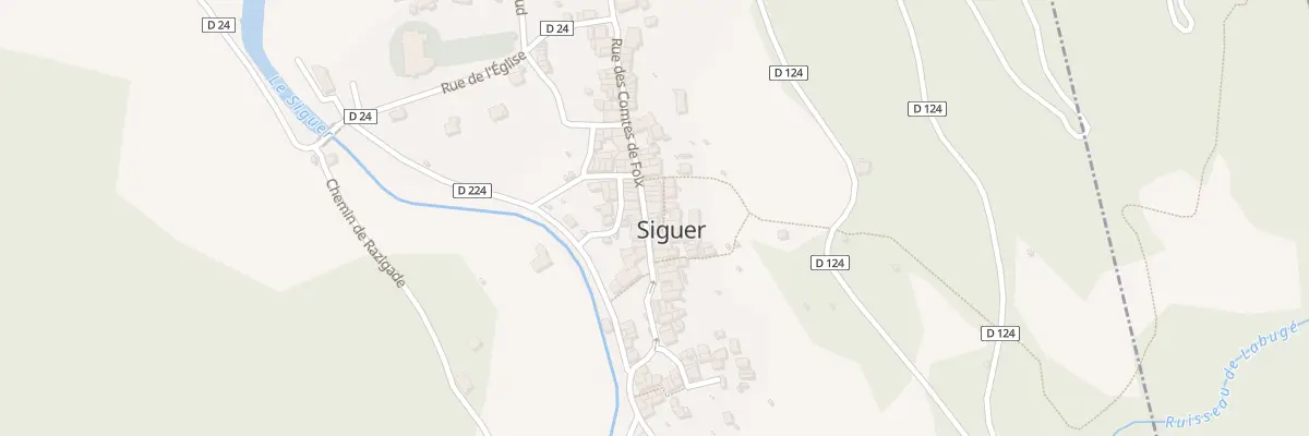 Plan du 34 Siguer à Siguer