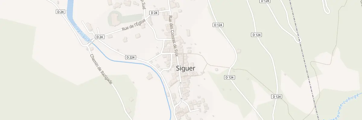 Plan du 5000 Rue des Comtes de Foix à Siguer