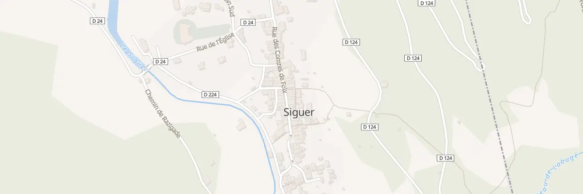 Plan du 5005 Rue des Comtes de Foix à Siguer