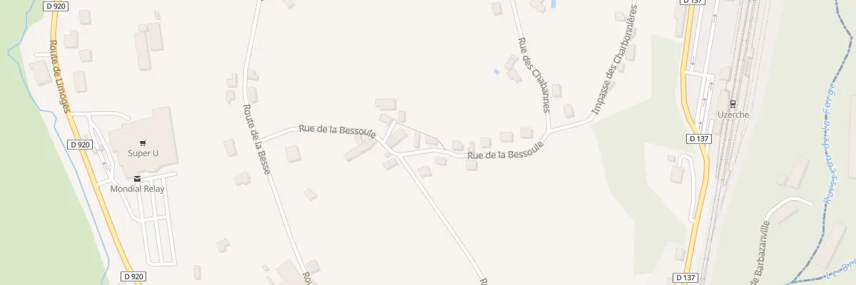 Plan du 11 Rue de la Bessoule à Uzerche