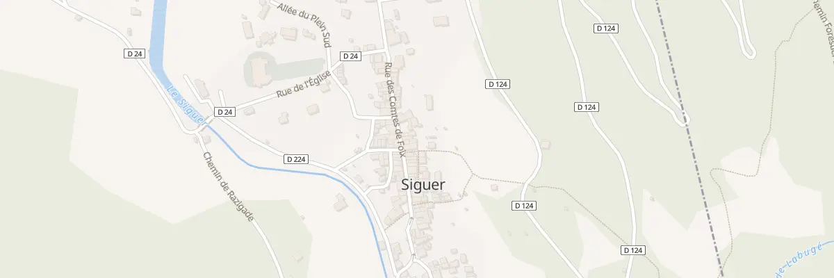 Plan du 24 Siguer à Siguer