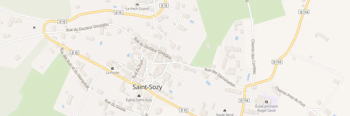 Plan du 1 Rue du Docteur Gouygou à Saint-Sozy