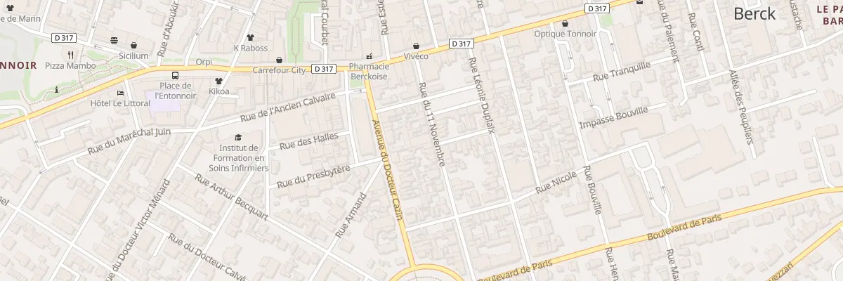 Plan du 12 Rue du Onze Novembre à Berck