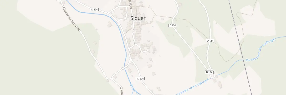 Plan du 209 Faubourg de la Chapelle à Siguer