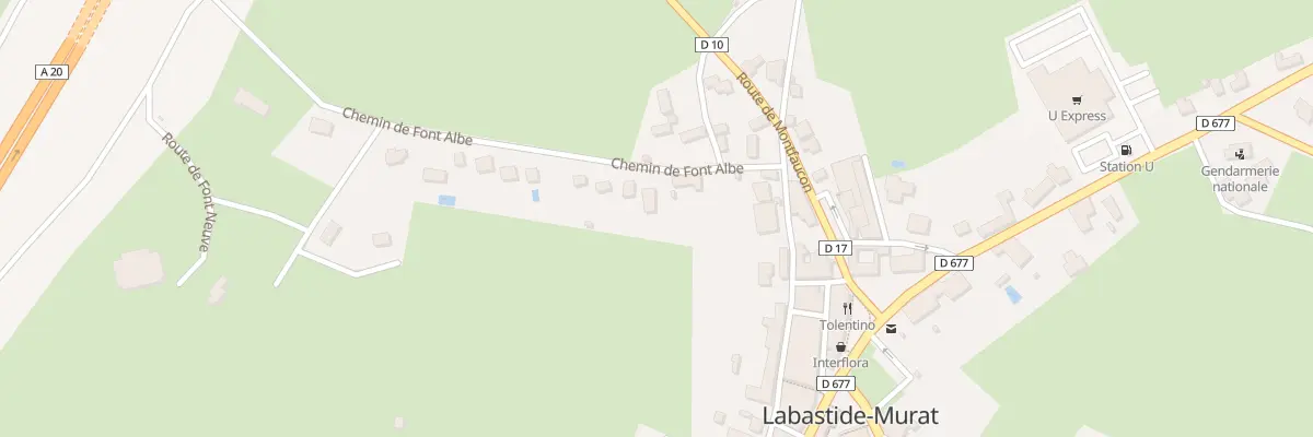 Plan du 5219C Font Albe à Cœur de Causse