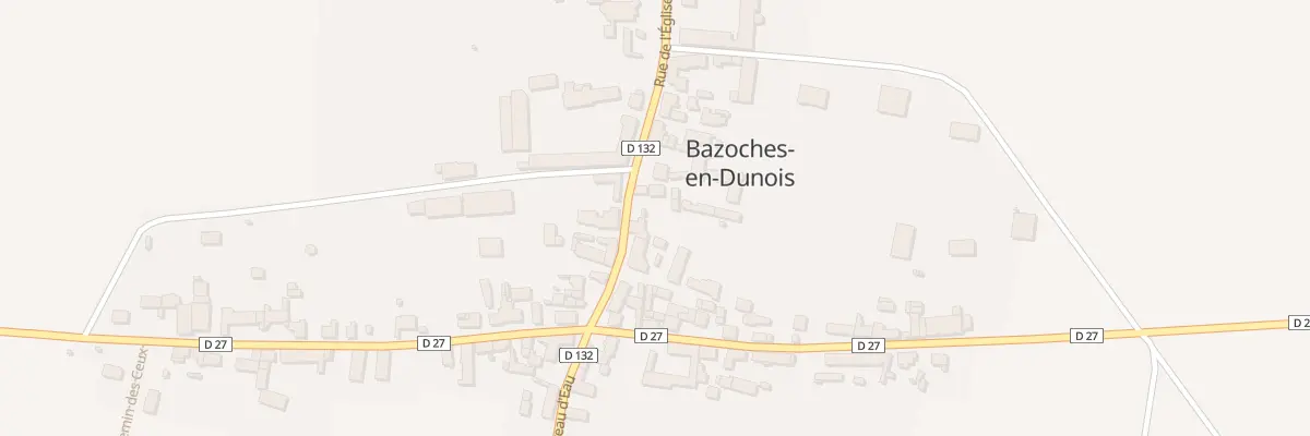 Plan du 14 Rue de l’Eglise à Bazoches-en-Dunois