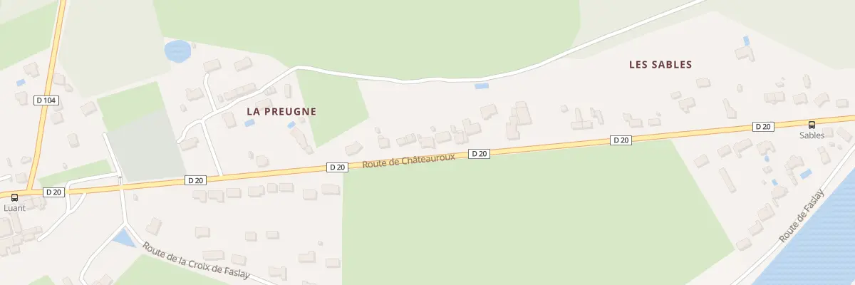 Plan du 13 Rte de Châteauroux à Luant