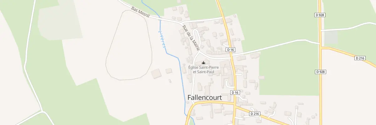 Plan du 70 Le Bourg à Fallencourt