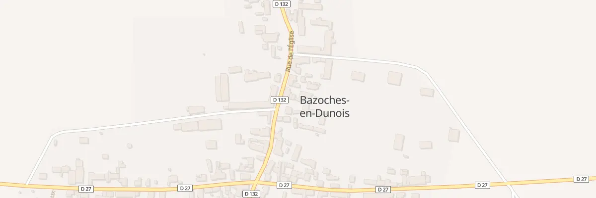 Plan du 24 Rue de l’Eglise à Bazoches-en-Dunois