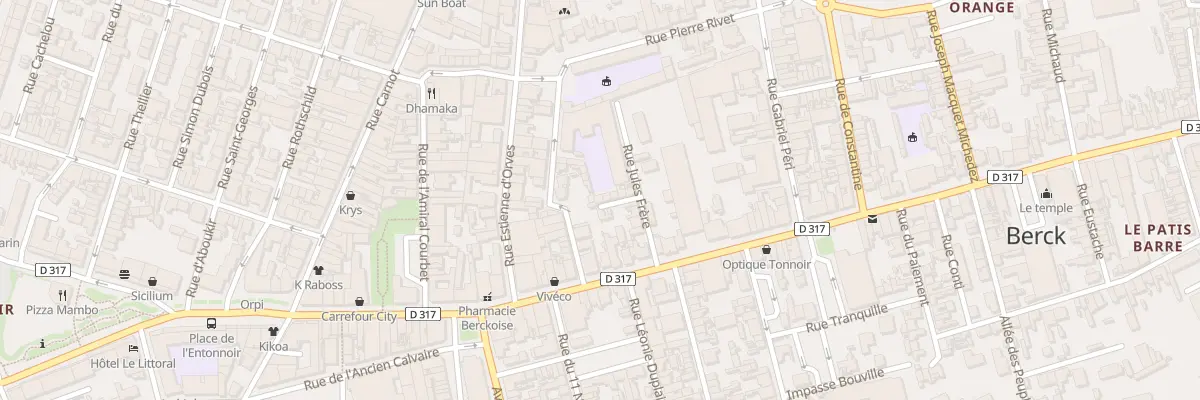 Plan du 9D Rue Jules Freres à Berck