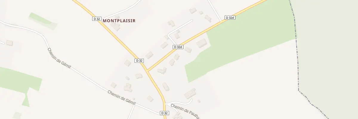Plan du 6 Rte de Buzet à Paulhac