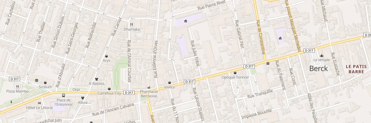 Plan du 9E Rue Jules Freres à Berck
