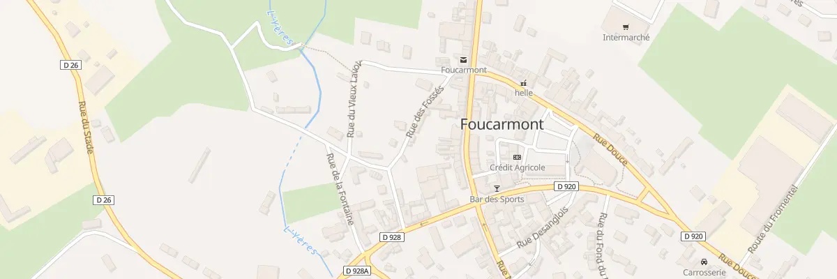 Plan du 5464 Bourg de Foucarmont à Foucarmont