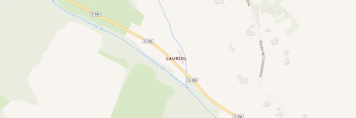 Plan du 109 Lauriol à Bézac