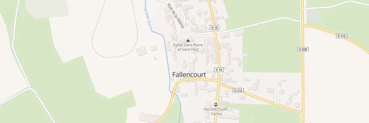 Plan du 51 Le Bourg à Fallencourt