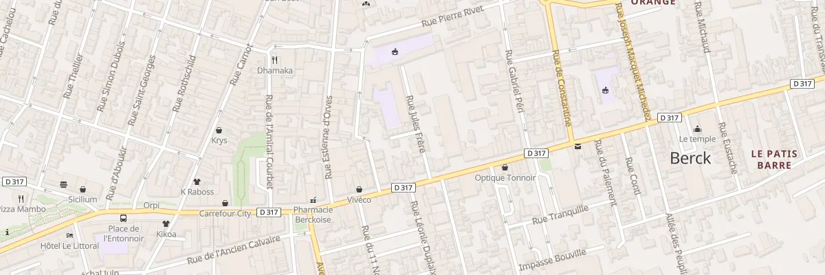 Plan du 7 Rue Jules Freres à Berck