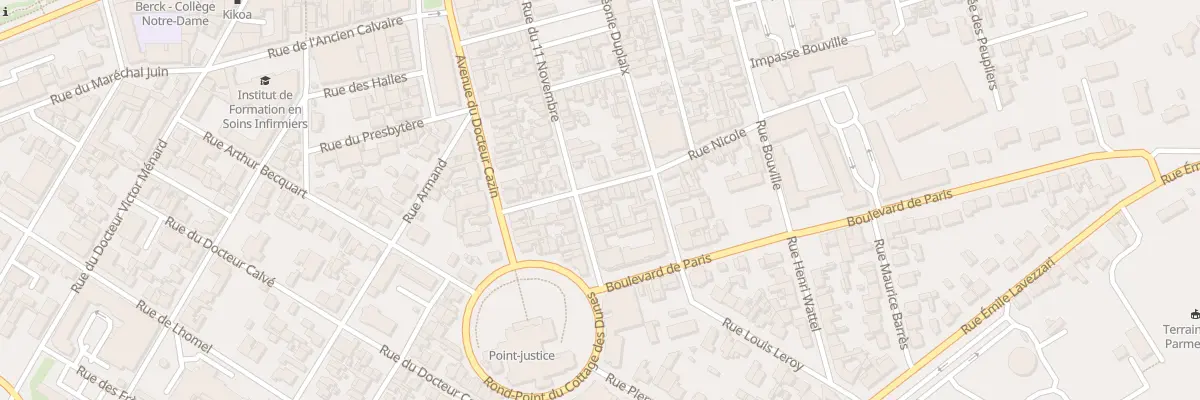 Plan du 10 Rue Nicole à Berck
