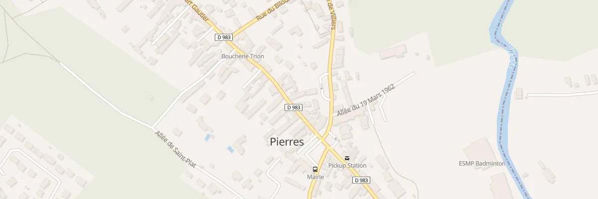 Plan du 10 Rue Albert Gautier à Pierres