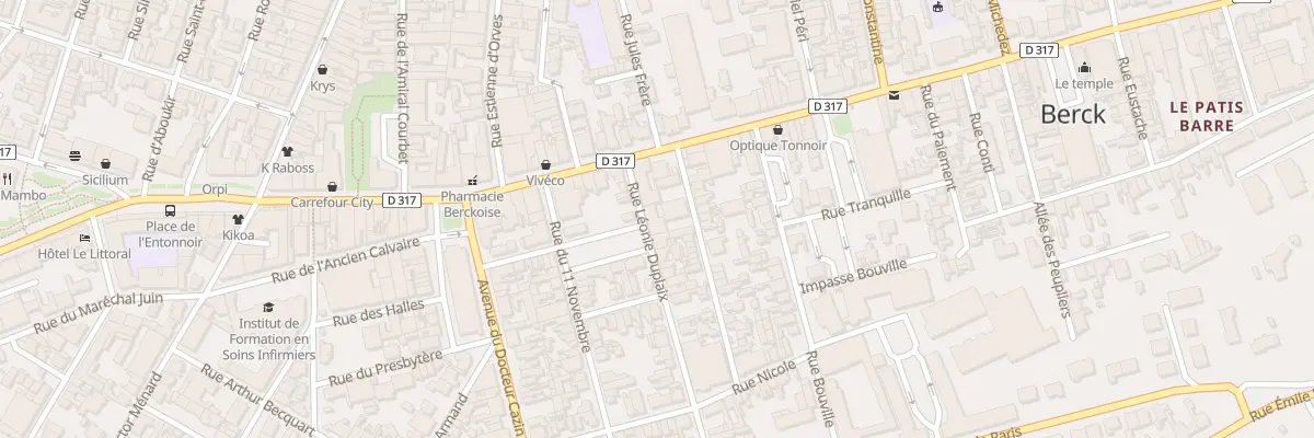 Plan du 4 Rue de l’Entrepot à Berck