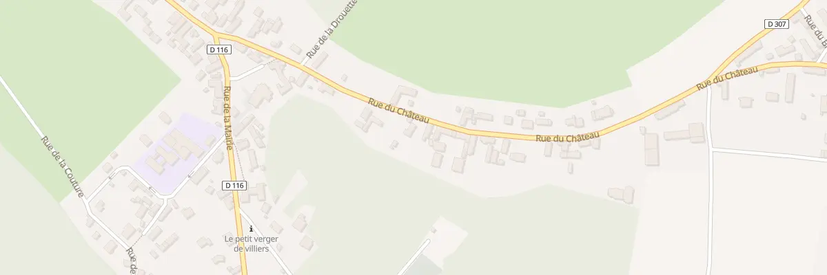 Plan du 12 Rue du Château à Villiers-le-Morhier