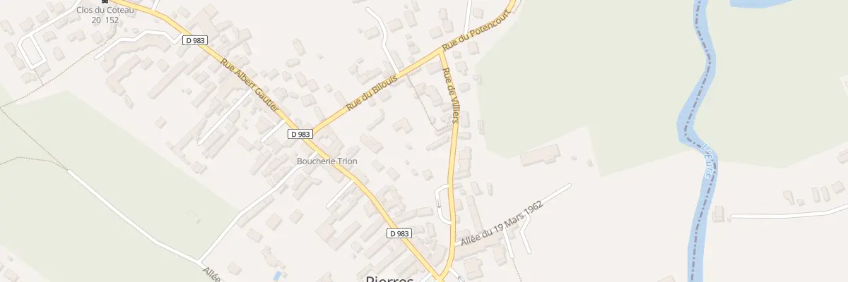 Plan du 11 Rue de Villiers à Pierres