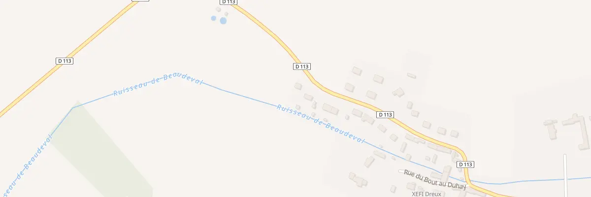 Plan du 33 Rue du Bout au Duhay à Faverolles
