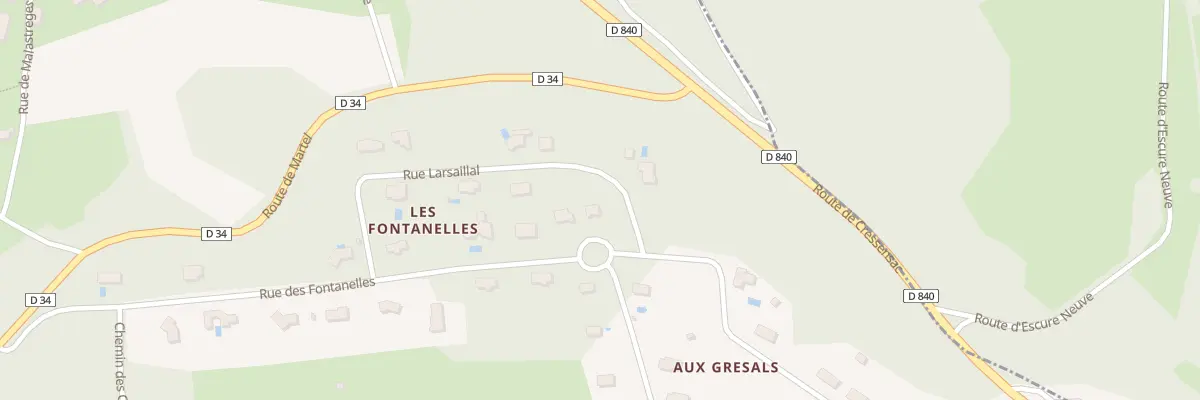 Plan du 72 Pl Al Poux à Cuzance