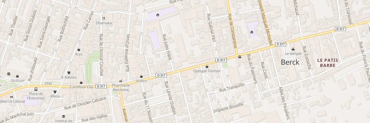 Plan du 57 Rue de l’Impératrice à Berck