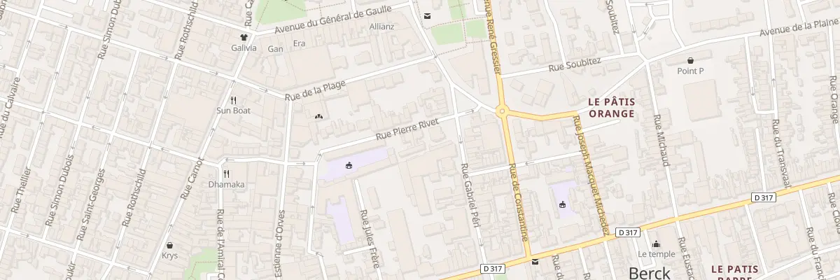 Plan du 18 Rue Pierre Rivet à Berck