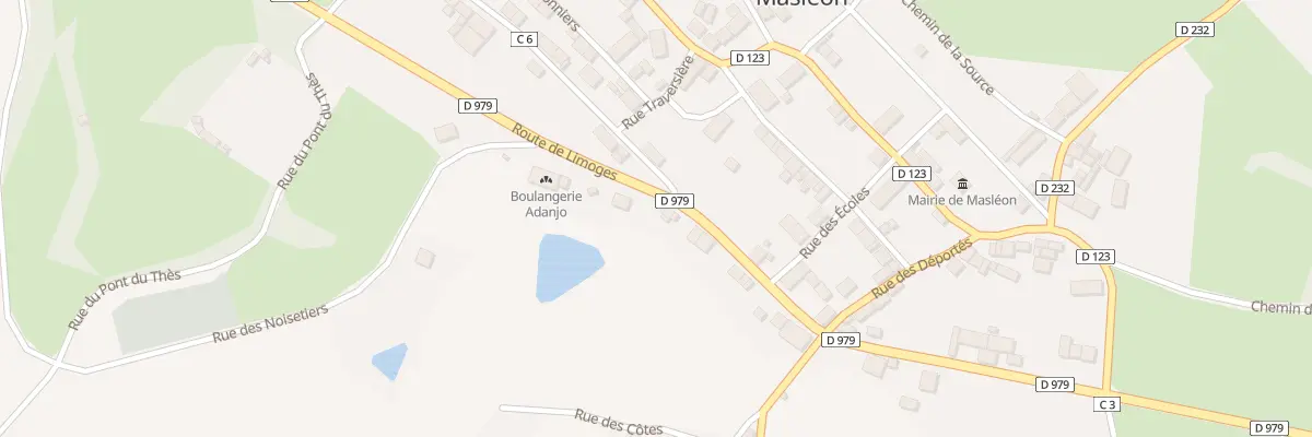 Plan du 9 Rte de Limoges à Masléon