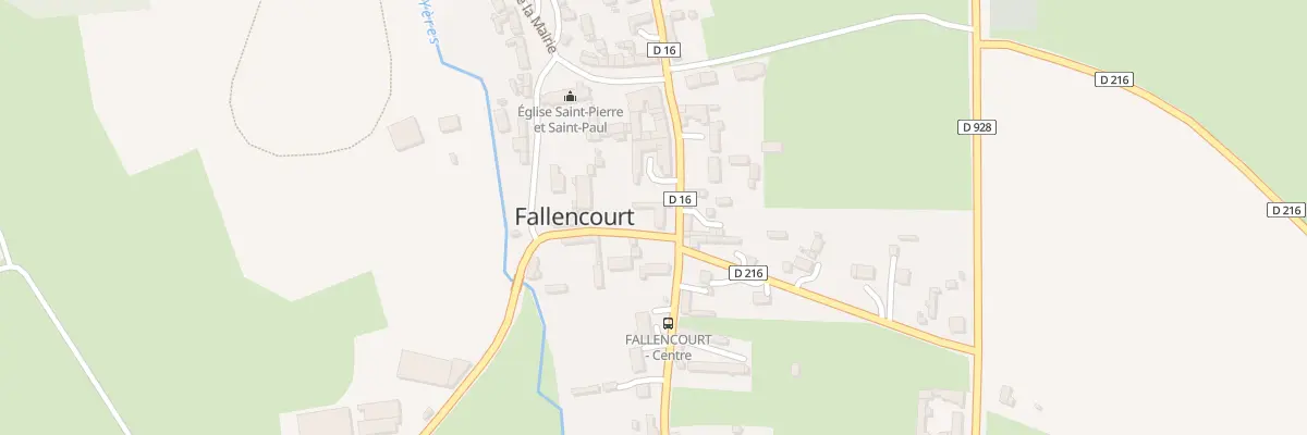 Plan du 20 Rte de Criel à Fallencourt