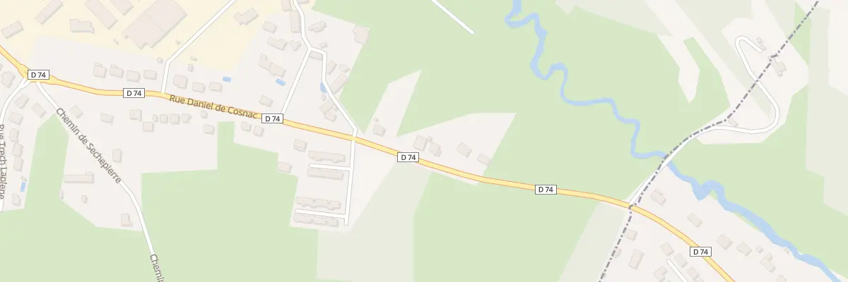 Plan du 93 Rue Daniel De Cosnac à Brive-la-Gaillarde