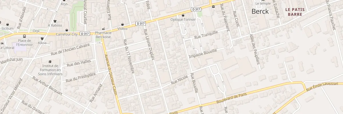 Plan du 25 Rue de l’Entrepot à Berck