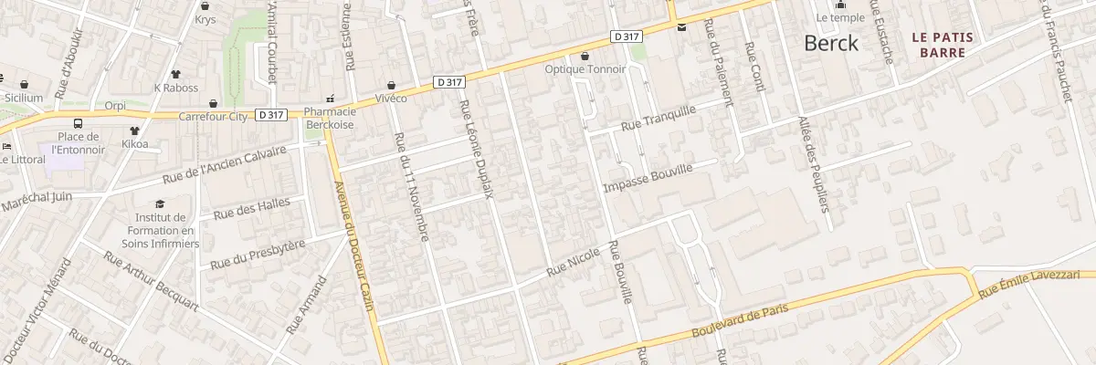 Plan du 23 Rue de l’Entrepot à Berck