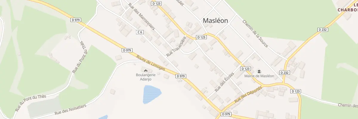 Plan du 2 Rue du Peyrinaud à Masléon
