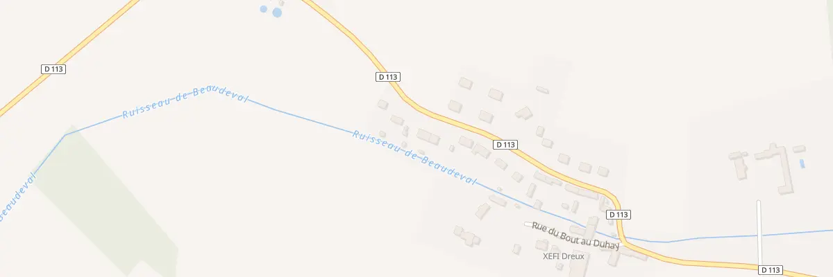 Plan du 29 Rue du Bout au Duhay à Faverolles